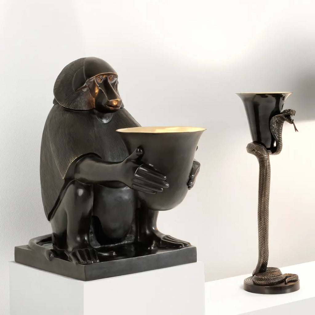 EICHHOLTZ SKULPTUR ART DECO MONKEY 106931