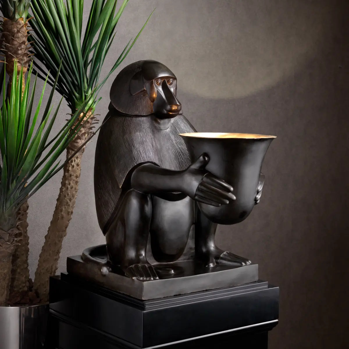 EICHHOLTZ SKULPTUR ART DECO MONKEY 106931