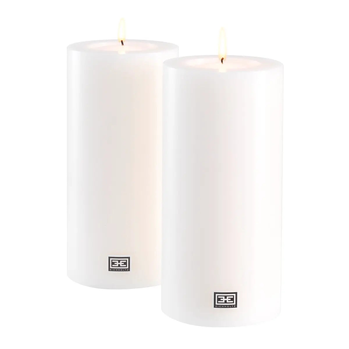 EICHHOLTZ TEELICHTHALTER KERZENFORM Ø 10 X H. 21 CM 2ER SET 106948