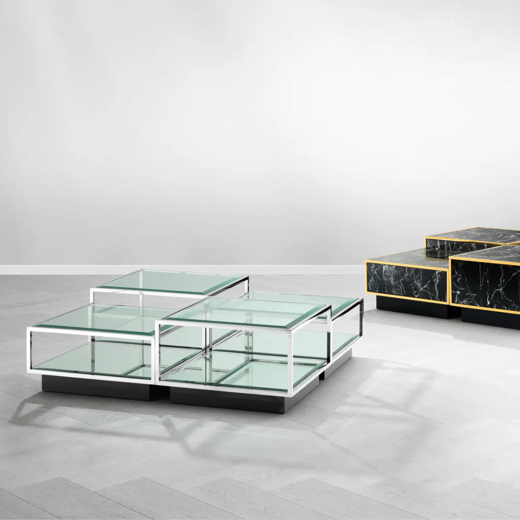 EICHHOLTZ COUCHTISCH TORTONA 4ER SET 111074