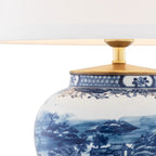 EICHHOLTZ TISCHLEUCHTE CHINESE BLUE 112085