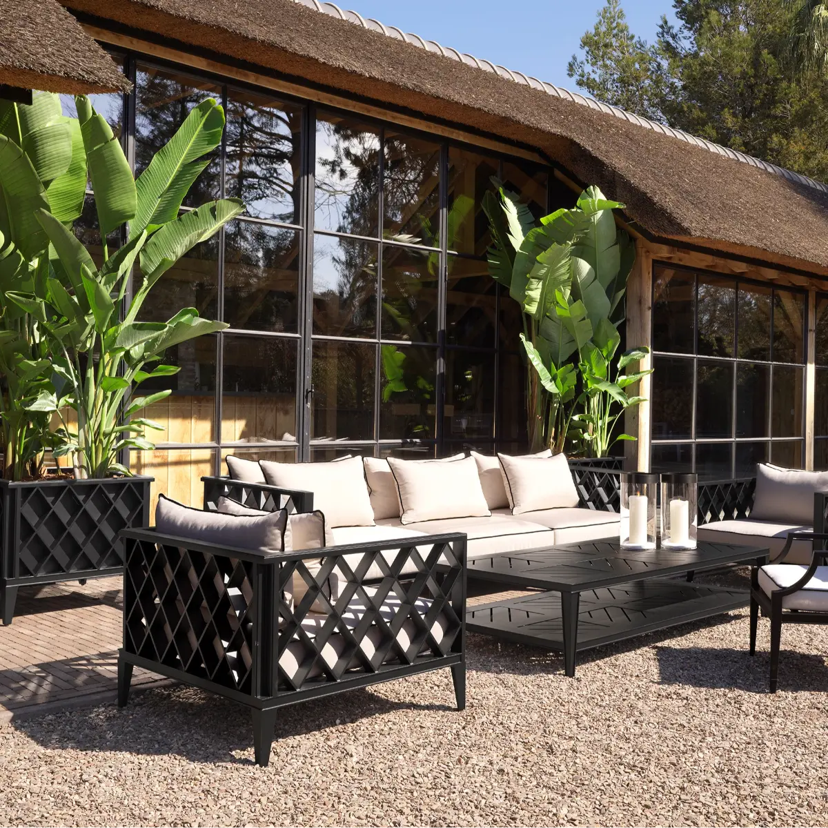 EICHHOLTZ OUTDOOR SOFA OCEAN CLUB L 113617