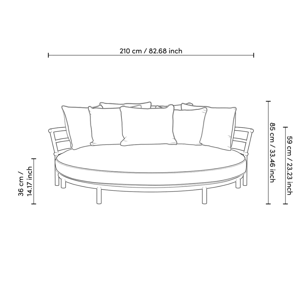 EICHHOLTZ OUTDOOR SOFA LAGUNO 116096