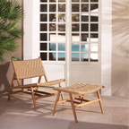 EICHHOLTZ OUTDOOR-SESSEL AND HOCKER LAROC 117381