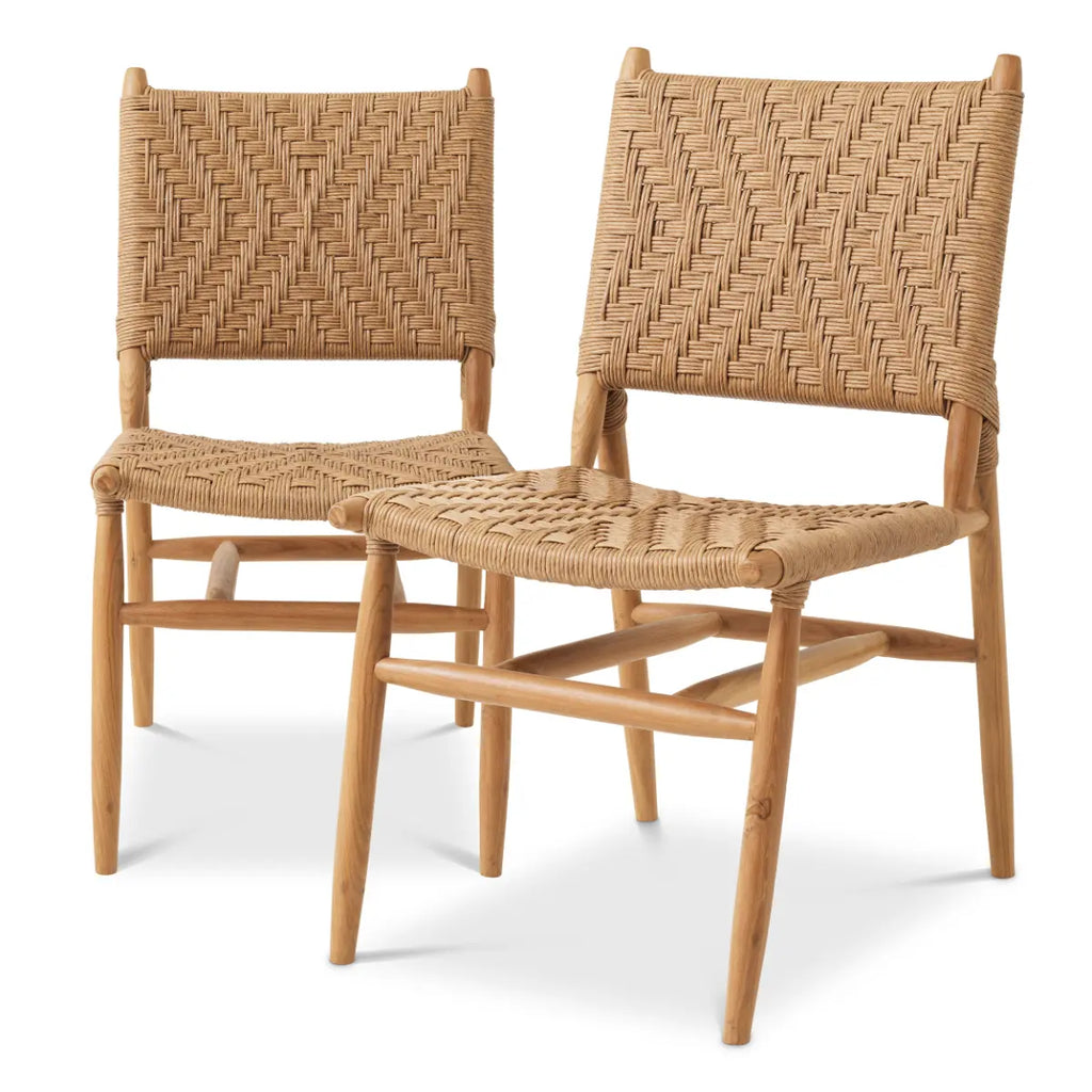 EICHHOLTZ OUTDOOR STUHL LAROC 2ER SET 117385