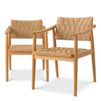 EICHHOLTZ OUTDOOR-STUHL CORAL BAY 2er-Set 117386