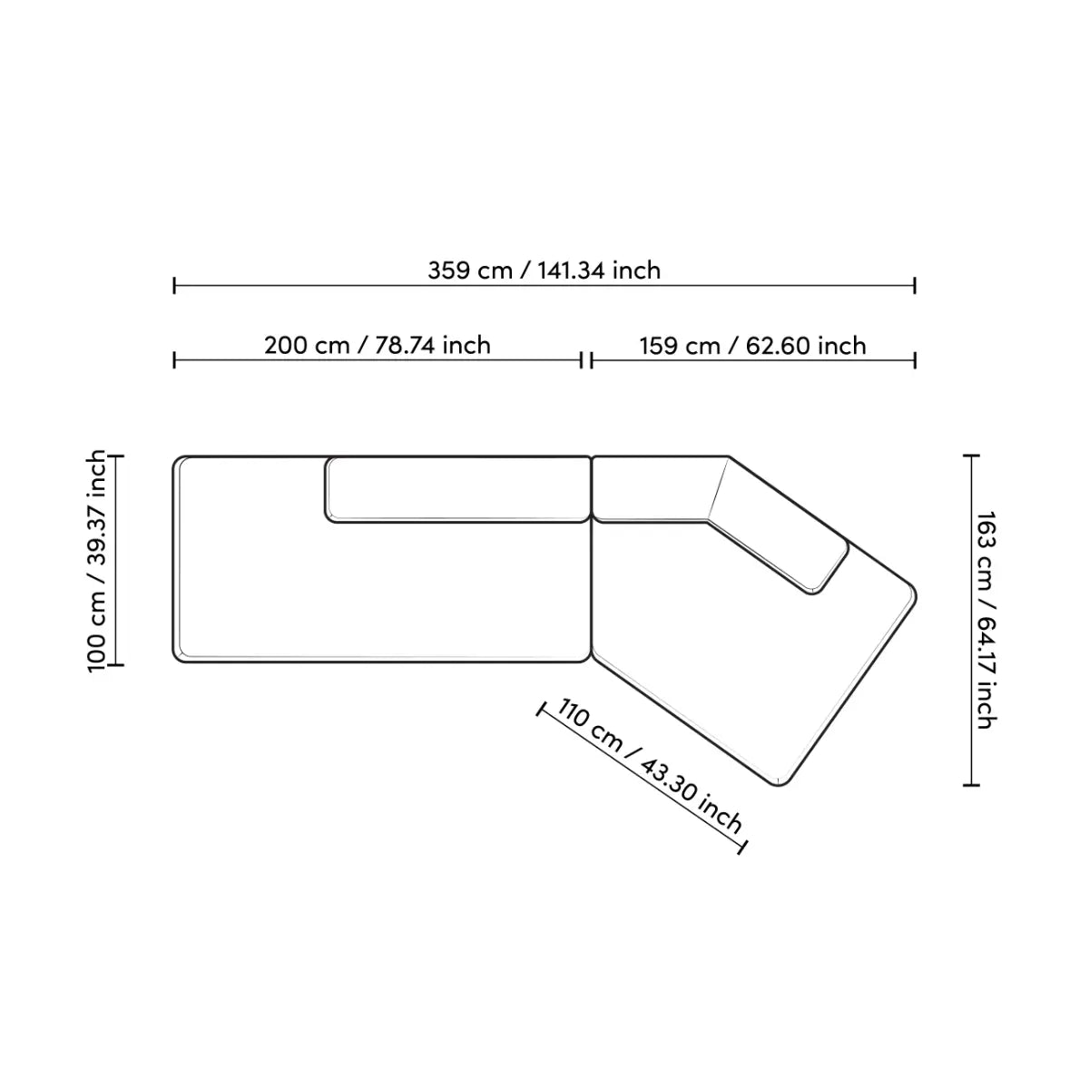 EICHHOLTZ SOFA TARAVAL 117903