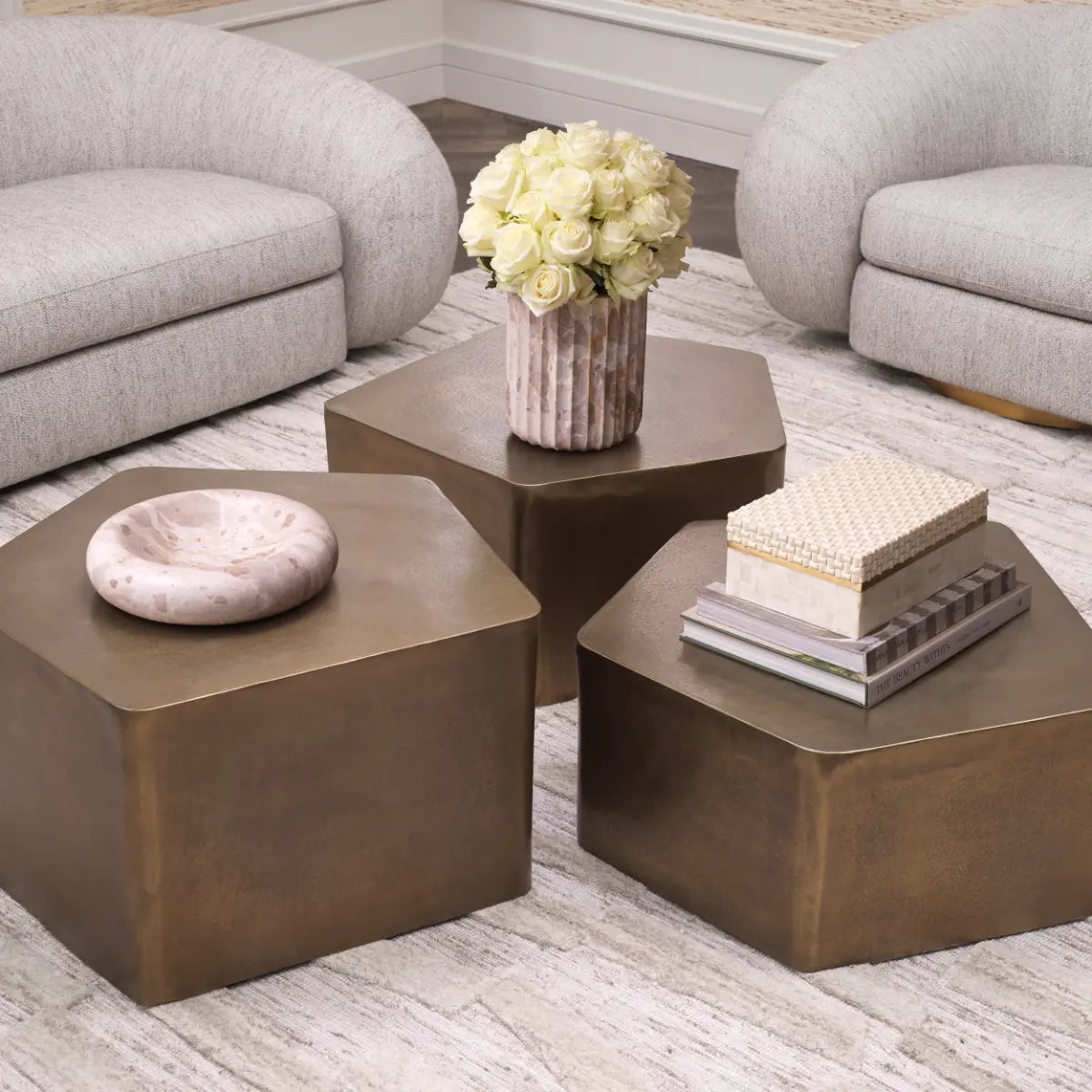 EICHHOLTZ COUCHTISCH VEENAZZA 3ER SET 118180