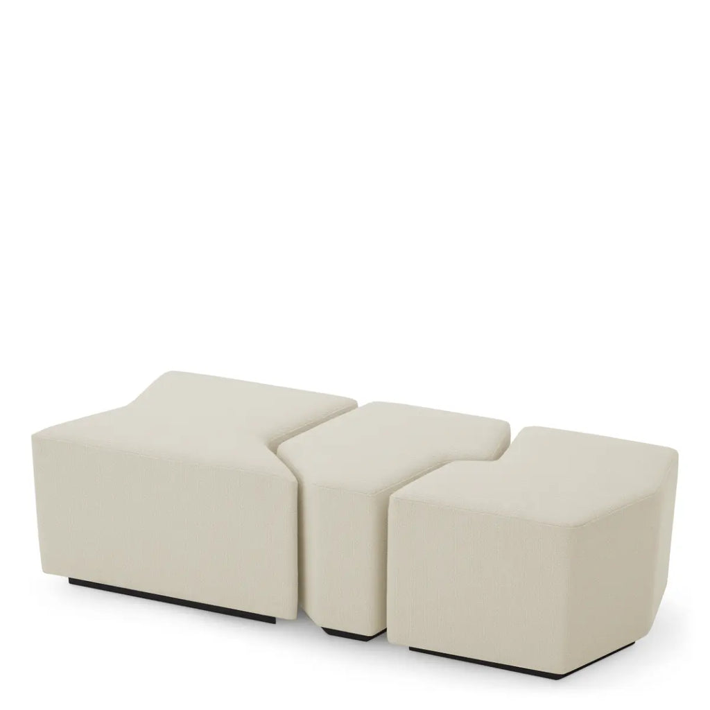 EICHHOLTZ HOCKER FILBERT 3ER SET 118332