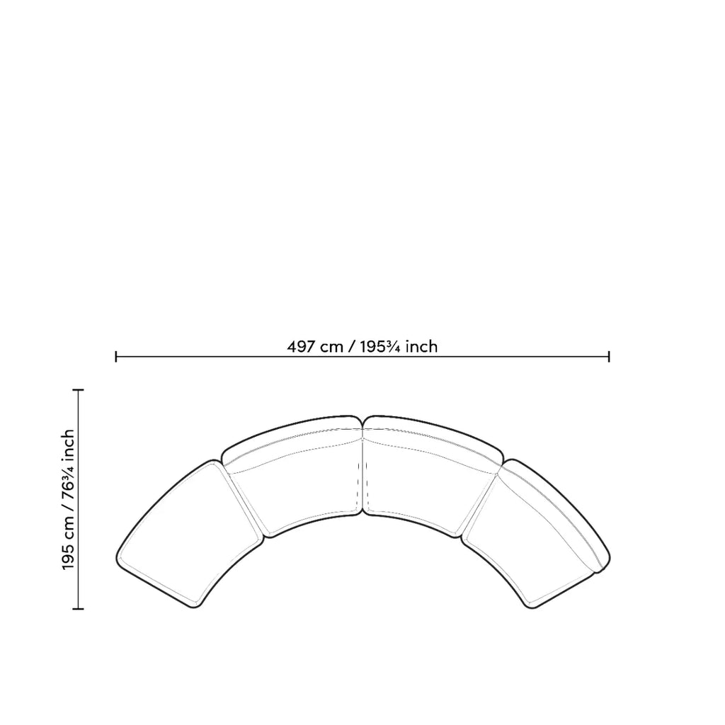 EICHHOLTZ MODULARES SOFA GRAND AVENUE OTTOMANE 118852