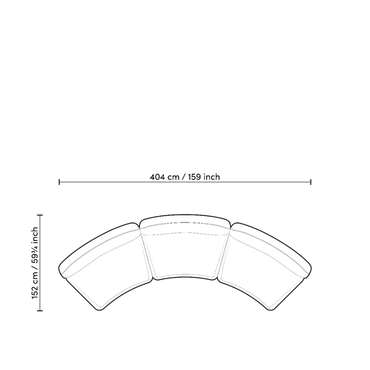 EICHHOLTZ MODULARES SOFA GRAND AVENUE MITTLERES MODUL 118853