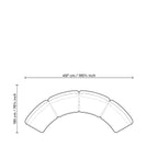 EICHHOLTZ MODULARES SOFA GRAND AVENUE MITTLERES MODUL 118853