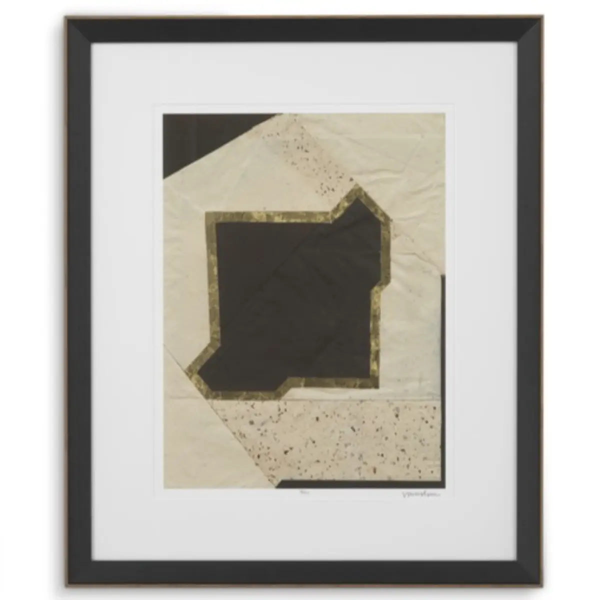 EICHHOLTZ KUNSTDRUCKE CREASED UMBER VON VANNA LAM 2ER SET 119748