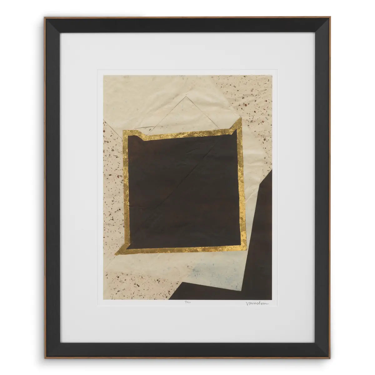 EICHHOLTZ KUNSTDRUCKE CREASED UMBER VON VANNA LAM 2ER SET 119748