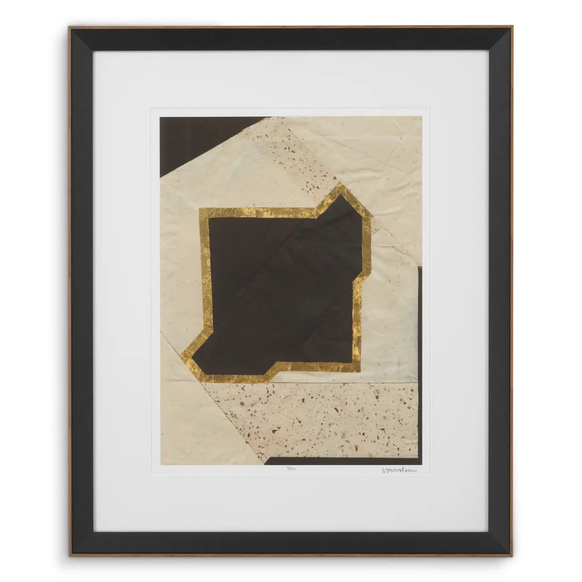 EICHHOLTZ KUNSTDRUCKE CREASED UMBER VON VANNA LAM 2ER SET 119748