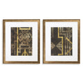 EICHHOLTZ KUNSTDRUCKE TRELLIS PATTERN VON ETHAN HARPER I 2ER SET 120718