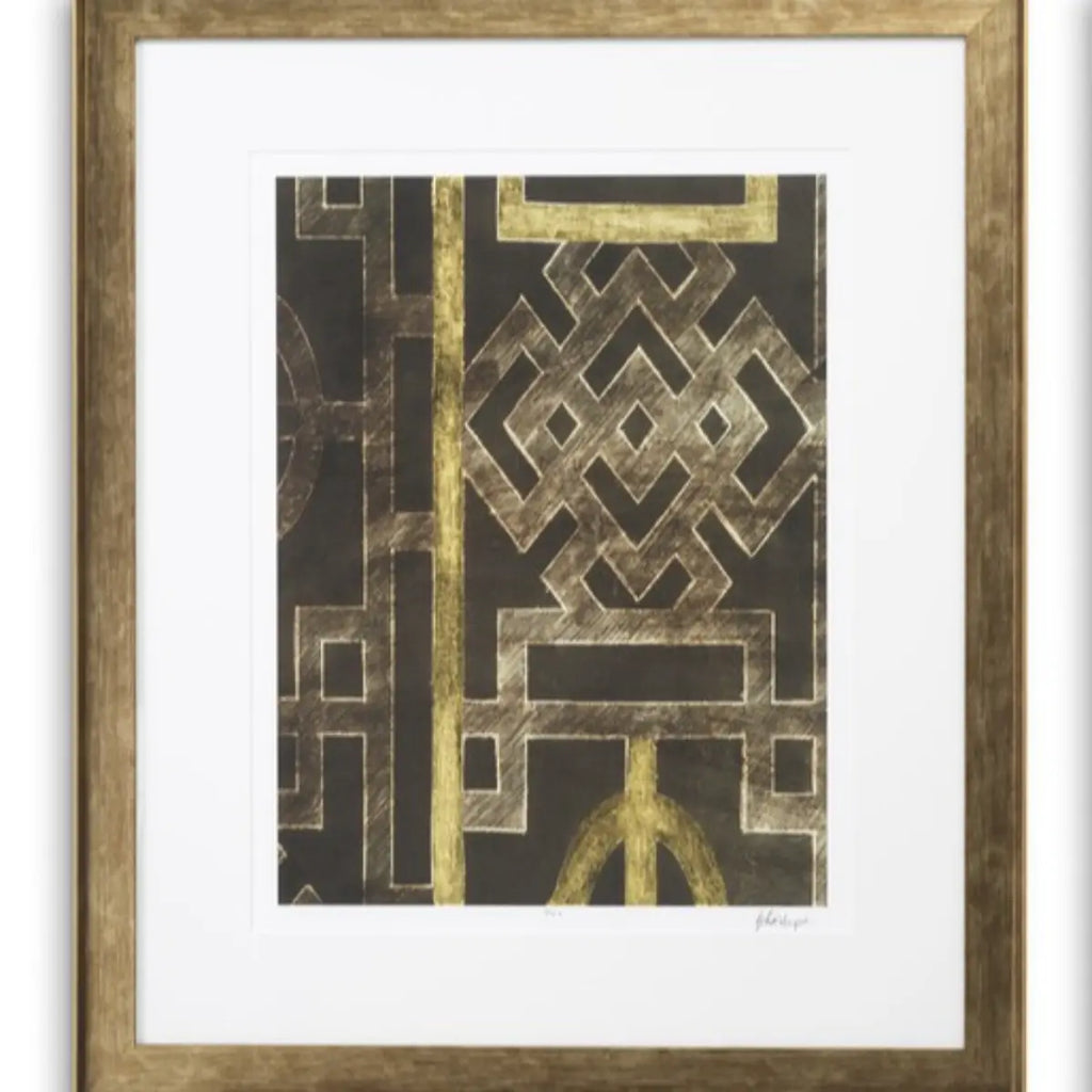 EICHHOLTZ KUNSTDRUCKE TRELLIS PATTERN VON ETHAN HARPER I 2er-Set 120718