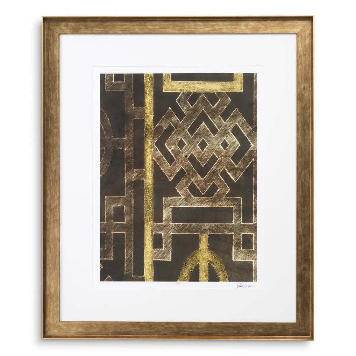 EICHHOLTZ KUNSTDRUCKE TRELLIS PATTERN VON ETHAN HARPER I 2ER SET 120718