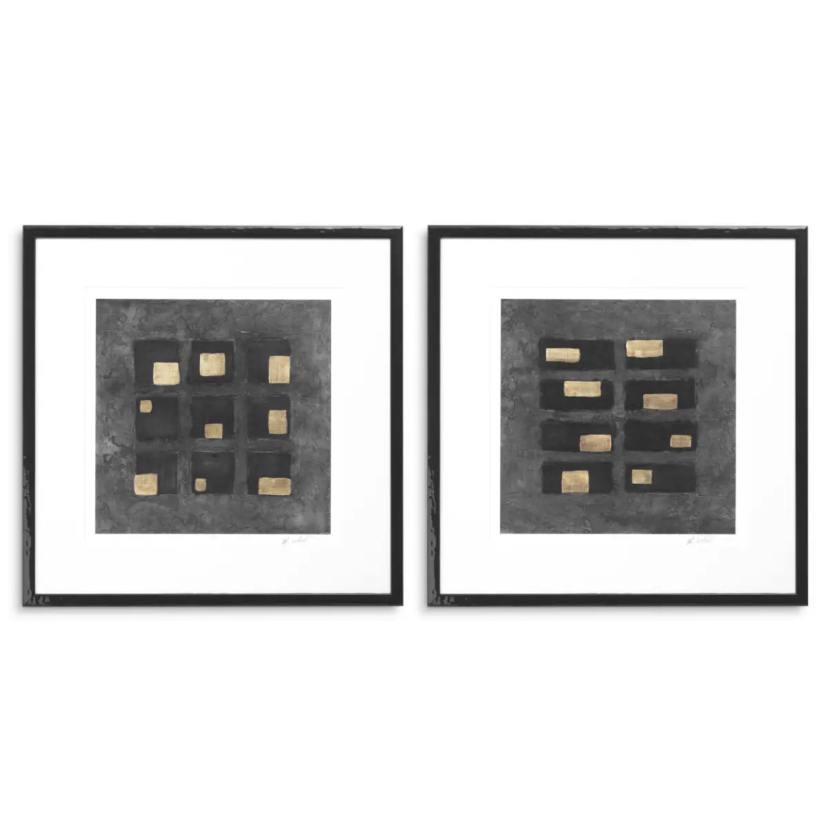 EICHHOLTZ KUNSTDRUCKE BLACK S VON MICHAEL WILLETT 2ER SET 120722