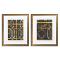 EICHHOLTZ KUNSTDRUCKE TRELLIS PATTERN VON ETHAN HARPER II 2ER SET 120744