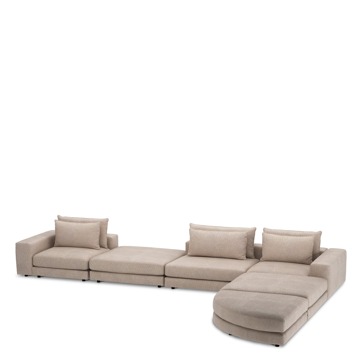 EICHHOLTZ MODULSOFA LOUNGE CLUB OTTOMANE HALBRUND CM0489