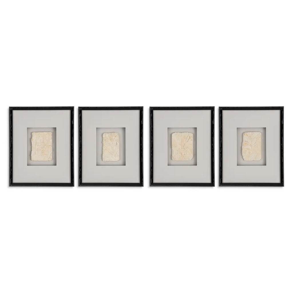 EICHHOLTZ WANDOBJEKT INTARSIENKUNST HATSHEPSUT 4er-Set TM0330